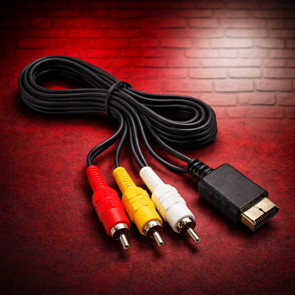 AV Audio Video Cable for Playstation 1, 2 & 3